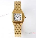 BV factory 1:1 Replica Panthere De Cartier Yellow Gold 22mm Watch